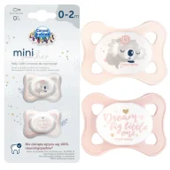Smoczki uspokajające - CANPOL BABIES SMOCZEK SYMETRYCZNY SILIKON MINI 0-2m 2szt. - miniaturka - grafika 1
