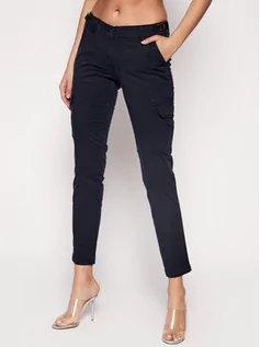 Spodnie damskie - Napapijri Spodnie materiałowe Marin 2 NP0A4E3Q1 Granatowy Slim Fit - grafika 1