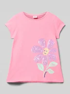 Koszulki dla dziewczynek - T-shirt o kroju regular fit z czystej bawełny - miniaturka - grafika 1