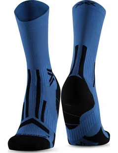 X-SOCKS Skarpety biegowe TRAILRUN PERFORM CREW mineral blue/x black - Skarpetki sportowe męskie - miniaturka - grafika 1