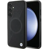 Etui i futerały do telefonów - BMW BMHMS24S23RTPK S24 S921 czarny/black hardcase Signature Leather Half Textured & Circle MagSafe - miniaturka - grafika 1