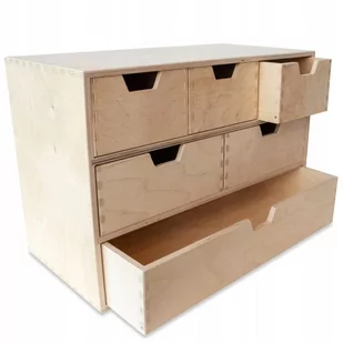 Organizer na biurko, 6 szuflad, 42 x 20 x 28,5 cm - Pudła i kartony archiwizacyjne - miniaturka - grafika 1