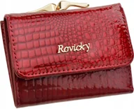 Portfele - Lakierowana Damska Portmonetka Mały Portfel Bigiel RFID Czerwony Na Prezent - miniaturka - grafika 1