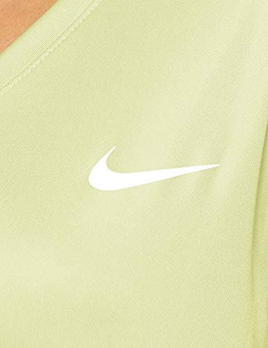 Nike koszulka damska W Nk Miler Top Vneck Limelight/(Reflective Silv) M