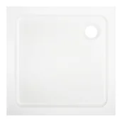 Brodziki prysznicowe - Dommel Brodzik akrylowy kwadratowy 70 x 70 x 15 cm biały - miniaturka - grafika 1