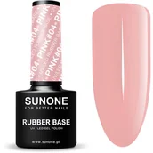 Lakiery hybrydowe - Sunone Rubber Baza kauczukowa Hybryda 5g Pink 04 - miniaturka - grafika 1