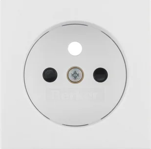 Hager Polo B.3/B.7 Płytka czołowa gniazda z/u z przesłonami biały 3965761909 3965761909 - Gniazdka elektryczne - miniaturka - grafika 1