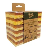 Ściereczki, gąbki, czyściki - Gąbka ekologiczna do naczyń Pure Care kokos 6 szt. - miniaturka - grafika 1