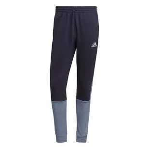 Spodnie dresowe męskie adidas ESSENTIALS MELANGE granatowe HK2898-M - Dresy męskie - miniaturka - grafika 1