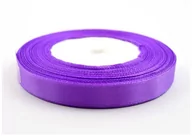 Pasmanteria - Brewis Wstążka dekoracyjna satynowa 12mm/32m jasnyfiolet 187 - miniaturka - grafika 1