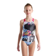 Stroje kąpielowe dla dziewczynek - Strój kąpielowy dziewczęcy Arena Swimsuit V Back Placement - miniaturka - grafika 1