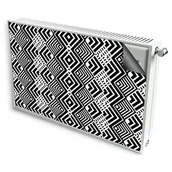 Dekoracje domu - magnes mata magnetyczna kaloryfer dekor biało czarne - miniaturka - grafika 1