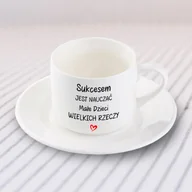 Filiżanki - Filiżanka dla nauczycielki - Sukcesem jest nauczać małe dzieci wielkich rzeczy - miniaturka - grafika 1