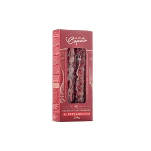 Salsiccia dei Nebrodi al Peperoncino 250g - Salumi Caputo - Pasztet i przetwory mięsne - miniaturka - grafika 1