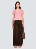 Koszulki i topy damskie - BIG STAR Koszulka w kolorze jasnoróżowym - miniaturka - grafika 1