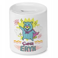Skarbonki - Skarbonka 330 ml Dla Eryka Syna Dziecka Prezent z Nadrukiem ze Zdjęciem - miniaturka - grafika 1