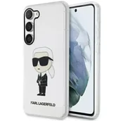 Etui i futerały do telefonów - Etui ochronne na telefon Karl Lagerfeld KLHCS23MHNIKTCT do Samsung Galaxy S23+ Plus S916 transparent hardcase Ikonik Karl Lagerfeld - miniaturka - grafika 1
