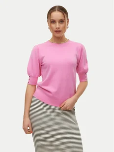 Vero Moda Bluzka Hollykaris 10310577 Różowy Regular Fit - Bluzki damskie - miniaturka - grafika 1