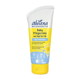 Alviana Baby Krem nawilżający do ciała dla dzieci i niemowląt z BIO nagietkiem, 75ml - >>> DARMOWA od 99zł <<< w 24h ! - Balsamy i oliwki dla dzieci - miniaturka - grafika 1
