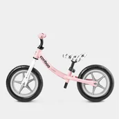 Rowerki biegowe - Cariboo Classic Rowerek biegowy dla dziecka różowo szary - miniaturka - grafika 1