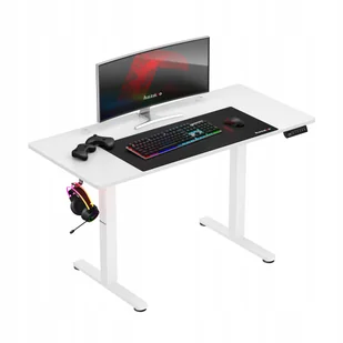 Biurko Elektryczne Huzaro Hero 8.2 White - Biurka gamingowe - miniaturka - grafika 1