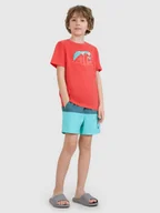 Kąpielówki dla chłopców - 4F Spodenki plażowe boardshorty chłopięce - turkusowe 122/128 (6-8 lat) - miniaturka - grafika 1