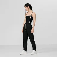 Spodnie sportowe damskie - Damskie spodnie sportowe CHAMPION Long Pants - czarne - miniaturka - grafika 1