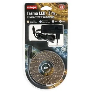 ActiveJet Taśma LED Activejet AJE-Z180L3528WWI Biały ciepły AJE-Z180L3528WWI - Taśmy LED - miniaturka - grafika 1
