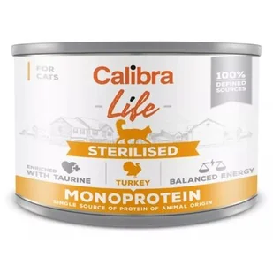 Calibra Cat Life Sterilised Turkey 200 g - Mokra karma dla kotów - miniaturka - grafika 1