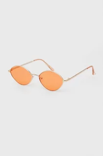 Okulary przeciwsłoneczne - Only okulary przeciwsłoneczne damskie kolor pomarańczowy - grafika 1