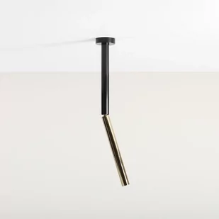Stick S lampa sufitowa 1-punktowa czarna/złota 1067PL_G1_S - Lampy sufitowe - miniaturka - grafika 1