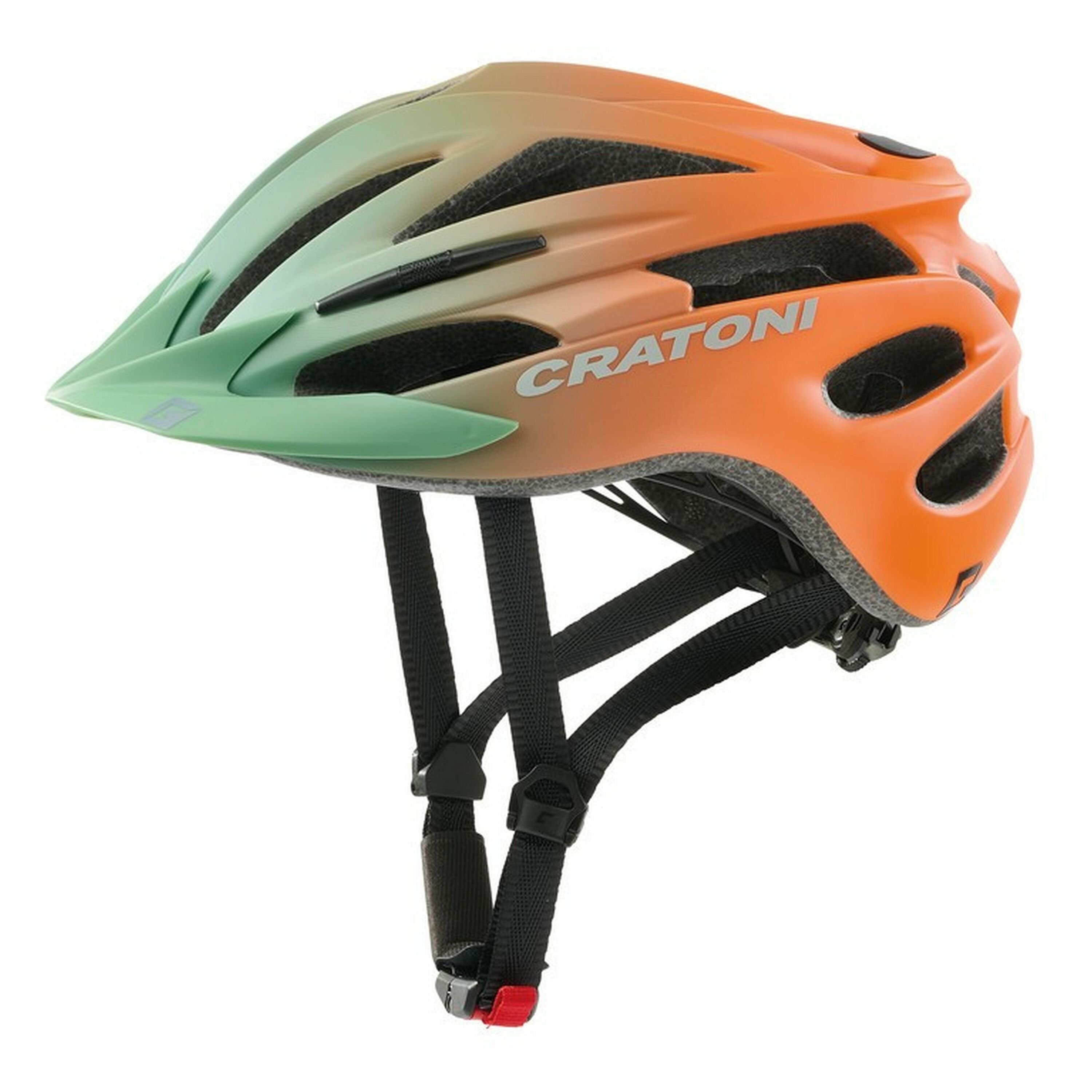 Kask rowerowy Cratoni Pacer Jr. khaki/pomarańczowy matowy, rozmiar XS/S (50-55cm)