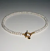 Naszyjniki - Naszyjnik Toggle Perła Naturalna 6mm - Crystals Break - miniaturka - grafika 1