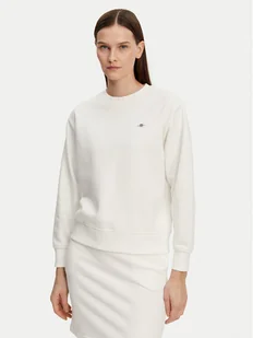 Gant Bluza Shield 4201414 Écru Relaxed Fit - Bluzy damskie - miniaturka - grafika 1