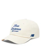Czapki damskie - New Balance Czapka z daszkiem 6 Panel Athletics Legacy Hat LAH53000PEF Biały - miniaturka - grafika 1