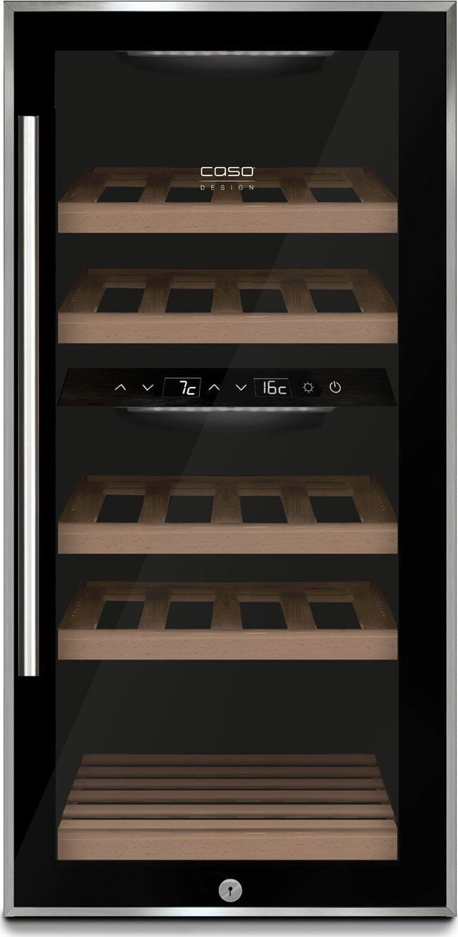 Caso Caso Wine cooler WineComfort 24 Energy efficiency class G Bottles capacity 24 bottles Cooling type Compressor technology Juodas