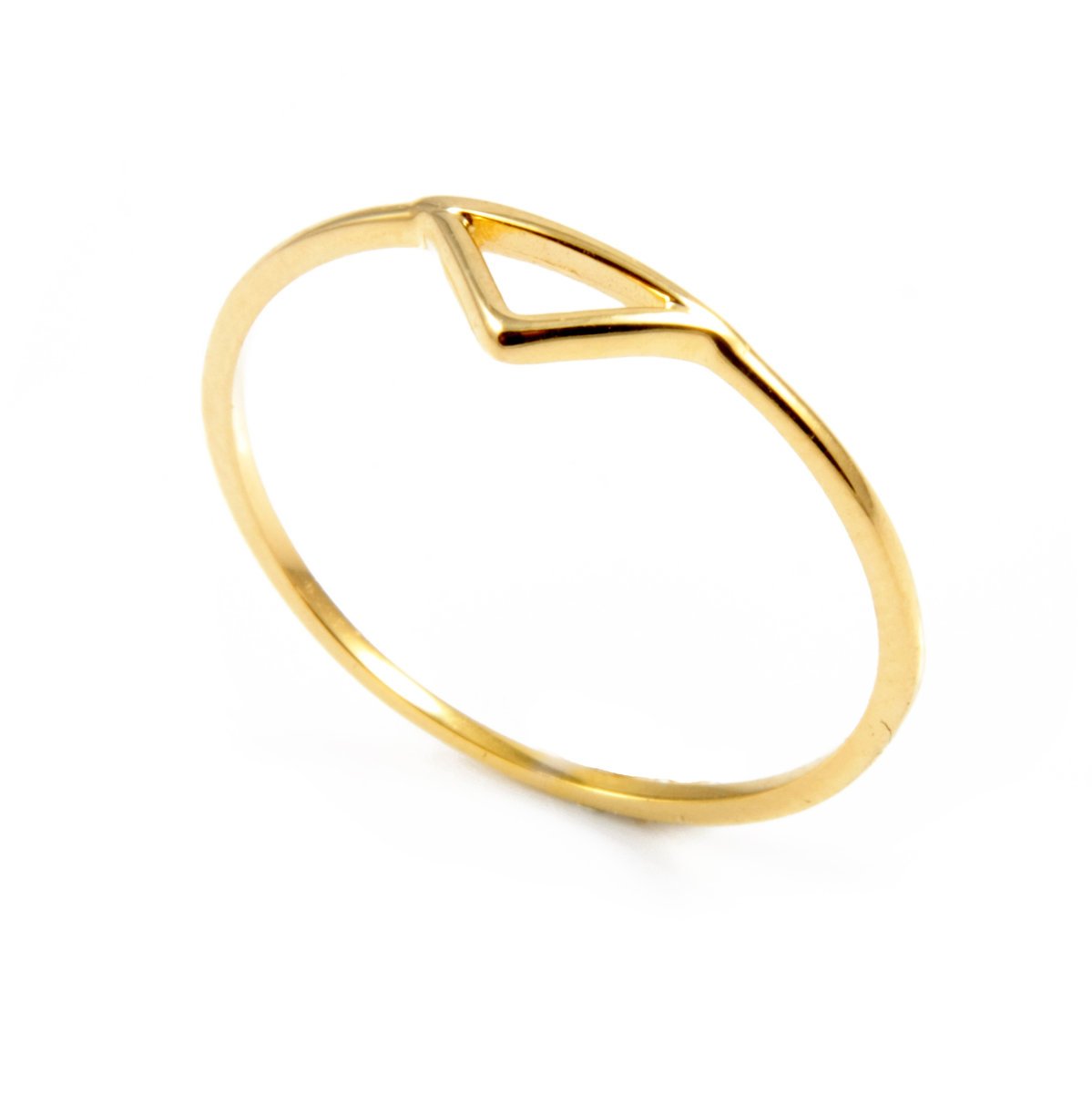 ZŁOTY PIERŚCIONEK GWIAZD TRÓJKĄT 333