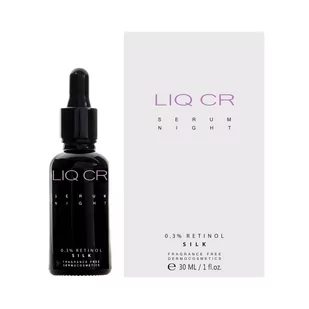 Liq CR Serum Night 0.3% Retinol Silk, koncentrat intensywnie korygujący na noc, 30ml 7071158 - Serum do twarzy - miniaturka - grafika 2