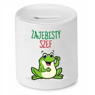 Skarbonki - SKARBONKA DLA SZEFA SZEFOWA ŻAJEBISTY PREZENT z Nadrukiem ze Zdjęciem - miniaturka - grafika 1
