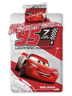 Faro Pościel Cars Auta 140x200cm LETNIA WYPRZEDAŻ DO 80% - Pościel dla dzieci - miniaturka - grafika 1