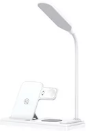 Ładowarki do telefonów - Ładowarka indukcyjna Usams z lampą 4 w 1 15W White (6958444905624) - miniaturka - grafika 1