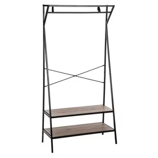 5five Simple Smart Wieszak na ubrania z półkami na buty 160 x 80 x 38 cm drążek otwarta szafa 160396 - Szafki na buty - miniaturka - grafika 1
