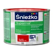 Emalie - Farba emaliowa olejno-ftalowa Supermal matowy malinowy 0,8 l Śnieżka - miniaturka - grafika 1