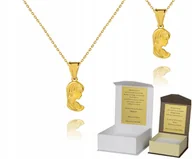 Biżuteria dla dzieci - 925 ZŁOTY ŁAŃCUSZEK MEDALIK 40 CM DEDYKACJA A4M27 - miniaturka - grafika 1