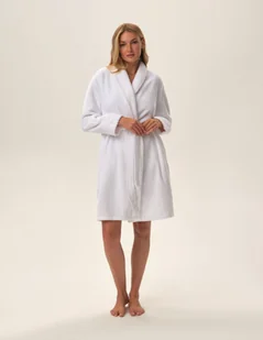 Szlafrok damski Jolanda - biały L/XL - Bielizna nocna - miniaturka - grafika 1