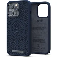 Etui i futerały do telefonów - Etui NJORD BY ELEMENTS Salmon Leather do Apple iPhone 13 Pro Niebieski - miniaturka - grafika 1