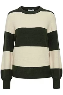 ICHI Damski sweter IHEDEN LS4, 190417/Kombu Green, XL - Swetry damskie - miniaturka - grafika 1