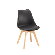 Krzesła - Krzesło do jadalni Silla w kolorze czarnym - miniaturka - grafika 1