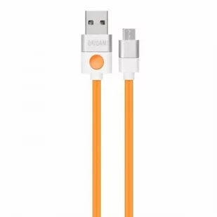 Kabel Usb do Micro Usb Origami 3m pomarańczowy - Kable komputerowe i do monitorów - miniaturka - grafika 1