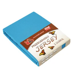 Prześcieradło jersey z gumką 60x120 turkusowe KARO - Prześcieradła dla dzieci Prześcieradło jersey z gumką 60x120 turkusowe KARO - Prześcieradła dla dzieci - miniaturka - grafika 1
